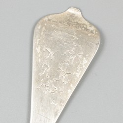 Lepel (Leeuwarden, Regnerus Elgersma, ca. 1784) zilver.