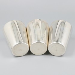 6-delige set drinkbekers zilver.
