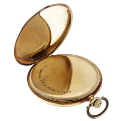 No Reserve - 14K Zenith Grand Prix Paris 1900 - Heren zakhorloge.
