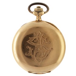 Vintage 14 kt. geelgouden zakhorloge  835828 - Heren zakhorloge.