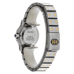 Cartier Santos Octagon diamond bezel - Dames horloge.