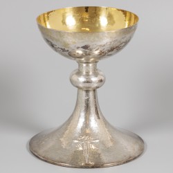 Miskelk met pateen zilver / verzilverd.
