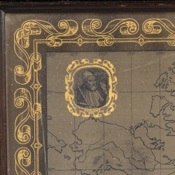 The Royal Geographical Society Silver Map, wereldkaart geëtst in zilver.