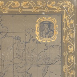 The Royal Geographical Society Silver Map, wereldkaart geëtst in zilver.