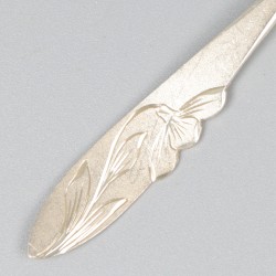12-delige set koffielepels zilver.