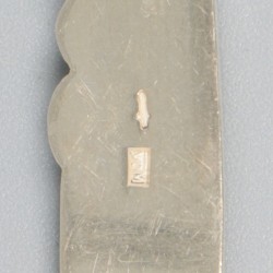 12-delige set koffielepels zilver.
