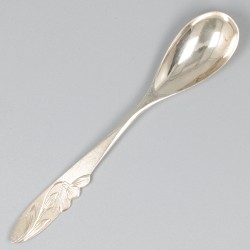 12-delige set koffielepels zilver.