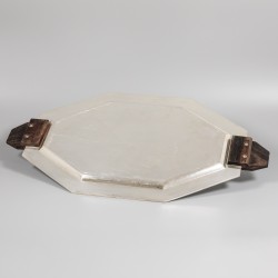 5-delig art deco koffie- en theeservies Gioconda, zilver.