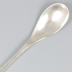 12-delige set koffielepels zilver.