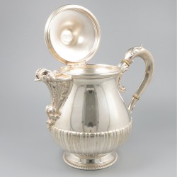 Koffiepot zilver.