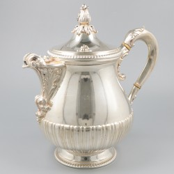 Koffiepot zilver.