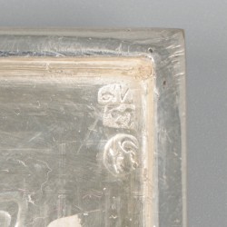Presenteerdoos zilver.