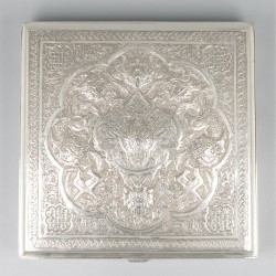 Presenteerdoos zilver.