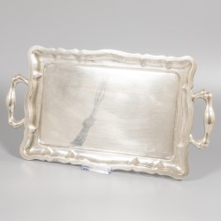 Dienblad zilver.
