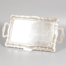 Dienblad zilver.