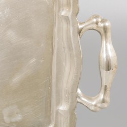 Dienblad zilver.