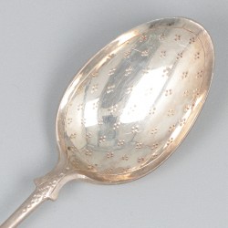 24-delige set thee- /  koffielepels zilver.
