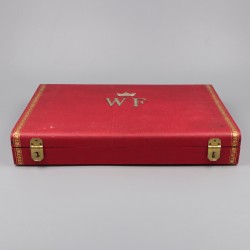 24-delige set thee- /  koffielepels zilver.