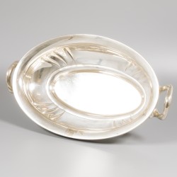 Jardinière / pronkschaal zilver.