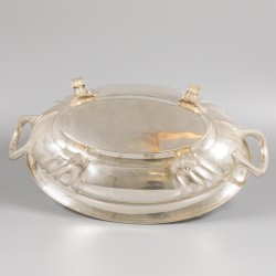 Jardinière / pronkschaal zilver.