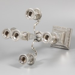 Kandelaar zilver.