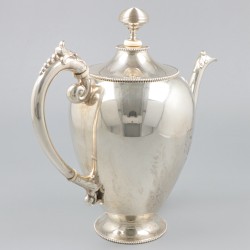 Koffiepot zilver.