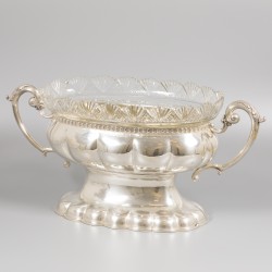 Jardinière / pronkschaal zilver.