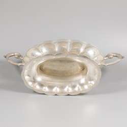 Jardinière / pronkschaal zilver.