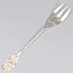 6-delige set taartvorkjes zilver.