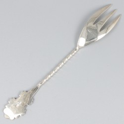 6-delige set taartvorkjes zilver.