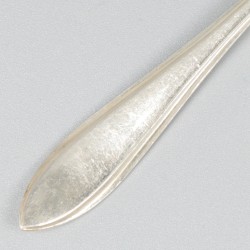 12-delige set koffielepels zilver.