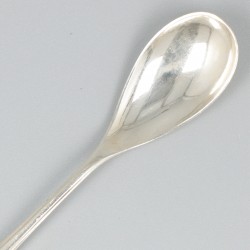 12-delige set koffielepels zilver.