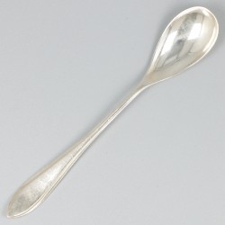 12-delige set koffielepels zilver.