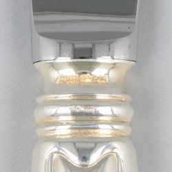 Robbe & Beking 6-delige set dinermessen, model Alt-Faden, zilver.