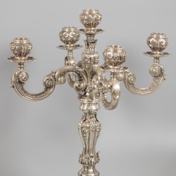 Pronkkandelaar zilver.