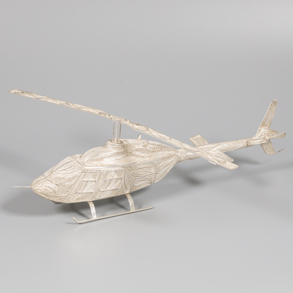 Helikopter zilver.