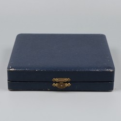 6-delige set theelepels met emaille, zilver.