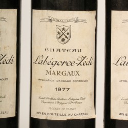 (4x) Château Labégorce-Zédé - Margaux - 1977.