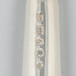 6-delige set fruitmesjes zilver.