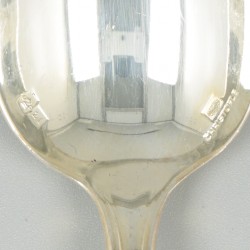 Christofle 12-delige set koffielepels, model Albi, verzilverd.