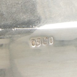2-delige set 'bel' kandelaren zilver.