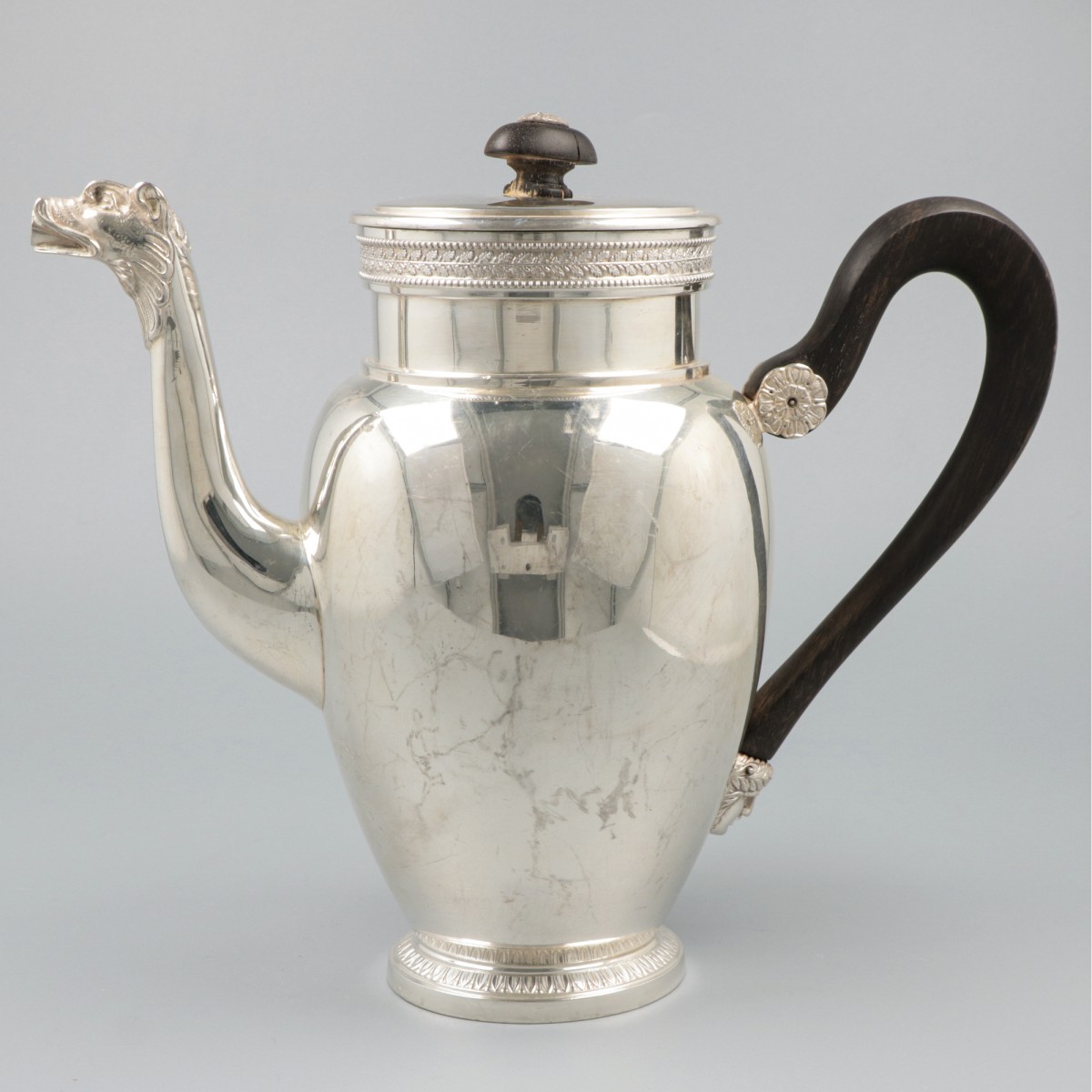 Koffiepot zilver.