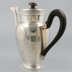 Koffiepot zilver.
