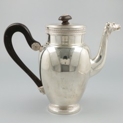 Koffiepot zilver.