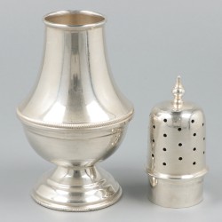 Strooibus zilver.