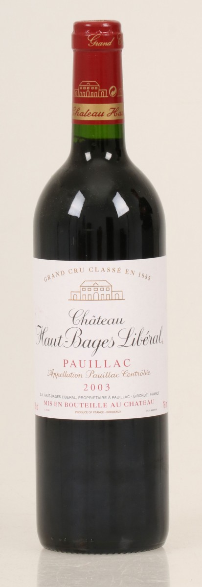 Château Haut-Bages Liberal - Pauillac - Grand Cru Classé - 2003.