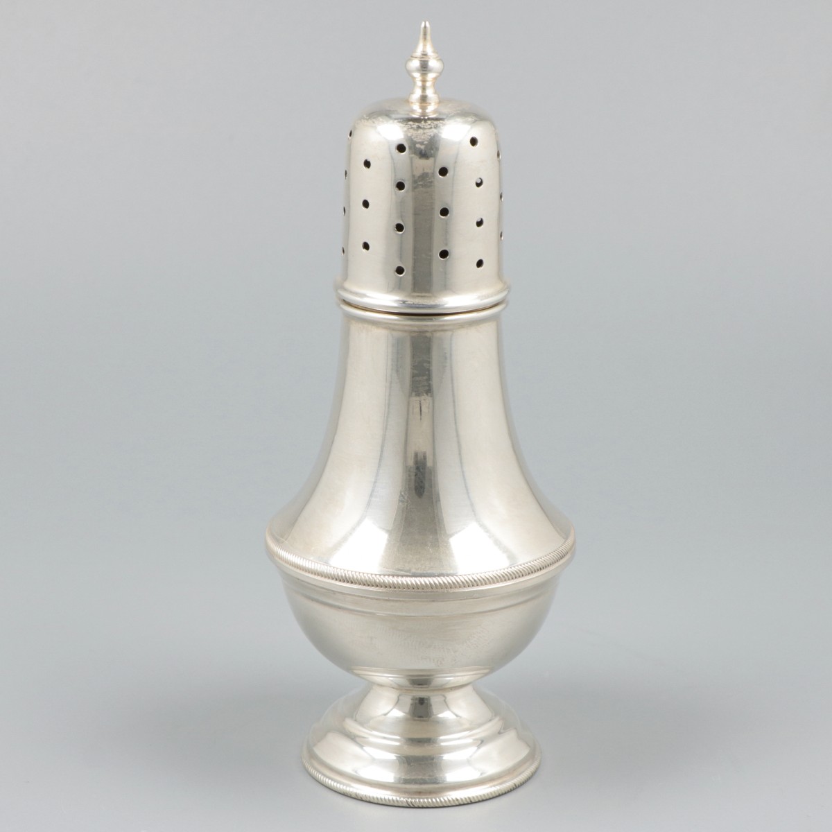 Strooibus zilver.