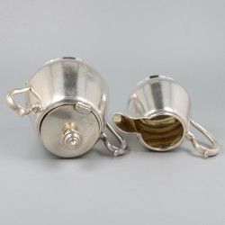Koffie- & theeservies, Fyodor Gorbunov, Moskou ca. 1900, zilver.