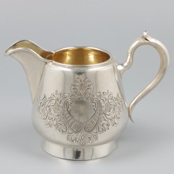Koffie- & theeservies, Fyodor Gorbunov, Moskou ca. 1900, zilver.