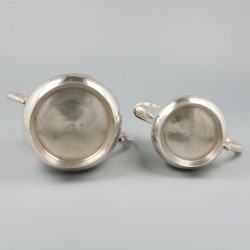Koffie- & theeservies, Fyodor Gorbunov, Moskou ca. 1900, zilver.
